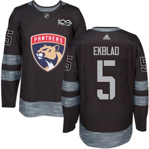 Men's Aaron Ekblad Florida Panthers Authentic 1917-2017 100th Anniversary Jersey - Black