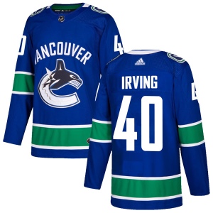 Men's Aaron Irving Vancouver Canucks Authentic Home Jersey - Blue