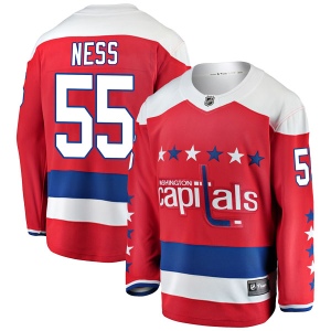 Men's Aaron Ness Washington Capitals Breakaway Alternate Jersey - Red