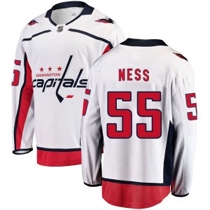 Men's Aaron Ness Washington Capitals Breakaway Away Jersey - White