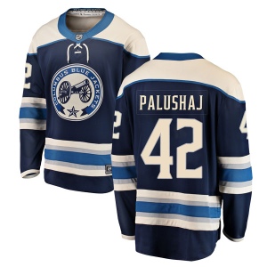 Men's Aaron Palushaj Columbus Blue Jackets Breakaway Alternate Jersey - Blue