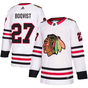 Men's Adam Boqvist Chicago Blackhawks Authentic Away Jersey - White