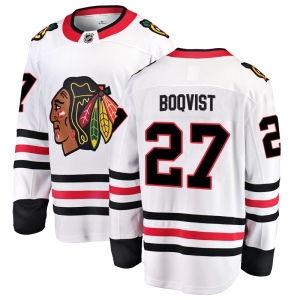 Men's Adam Boqvist Chicago Blackhawks Breakaway Away Jersey - White