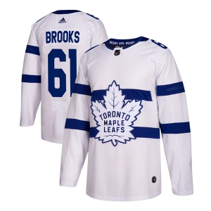 Men's Adam Brooks Toronto Maple Leafs Authentic 2018 Stadium Series Jersey - White