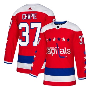 Men's Adam Chapie Washington Capitals Authentic Alternate Jersey - Red