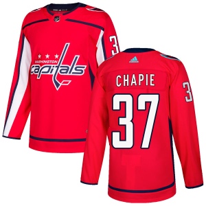 Men's Adam Chapie Washington Capitals Authentic Home Jersey - Red