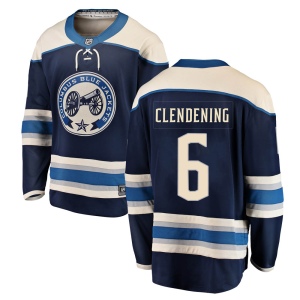 Men's Adam Clendening Columbus Blue Jackets Breakaway Alternate Jersey - Blue