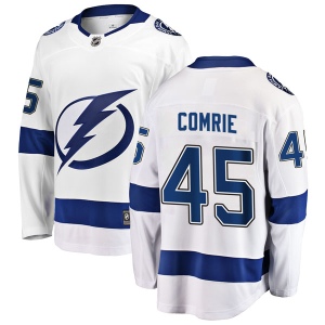 Men's Adam Comrie Tampa Bay Lightning Breakaway Away Jersey - White