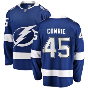 Men's Adam Comrie Tampa Bay Lightning Breakaway Home Jersey - Blue