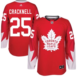 Men's Adam Cracknell Toronto Maple Leafs Authentic Alternate Jersey - Red