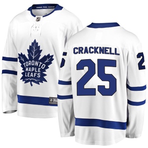 Men's Adam Cracknell Toronto Maple Leafs Breakaway Away Jersey - White