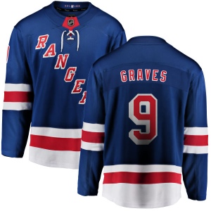 Men's Adam Graves New York Rangers Home Breakaway Jersey - Blue