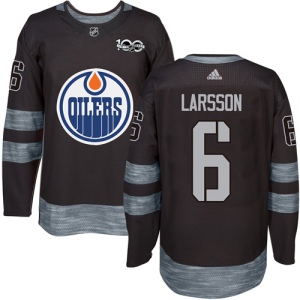 Men's Adam Larsson Edmonton Oilers Authentic 1917-2017 100th Anniversary Jersey - Black