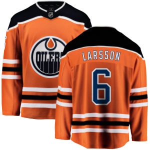 Men's Adam Larsson Edmonton Oilers Home Breakaway Jersey - Orange