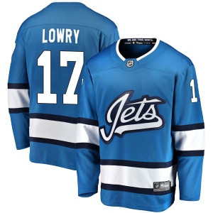 Men's Adam Lowry Winnipeg Jets Breakaway Alternate Jersey - Blue