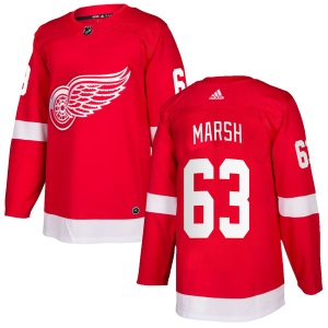 Men's Adam Marsh Detroit Red Wings Authentic Home Jersey - Red