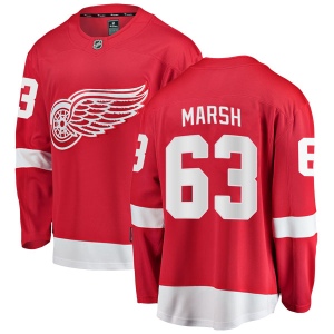 Men's Adam Marsh Detroit Red Wings Breakaway Home Jersey - Red