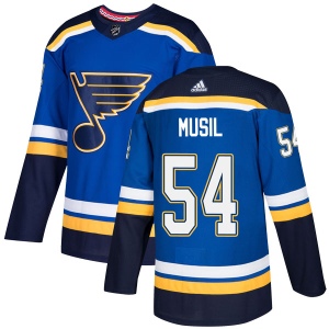 Men's Adam Musil St. Louis Blues Authentic Home Jersey - Blue