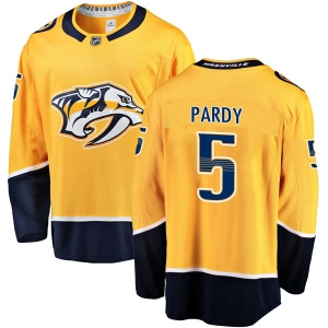 Men's Adam Pardy Nashville Predators Breakaway Home Jersey - Gold