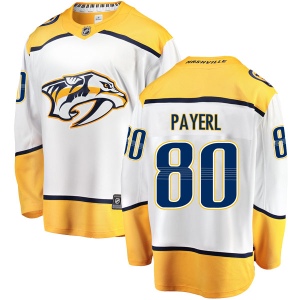 Men's Adam Payerl Nashville Predators Breakaway Away Jersey - White