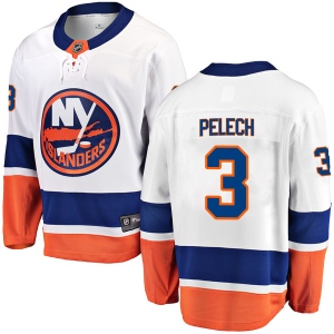 Men's Adam Pelech New York Islanders Breakaway Away Jersey - White