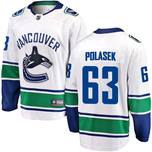 Men's Adam Polasek Vancouver Canucks Breakaway Away Jersey - White