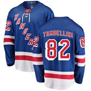 Men's Adam Tambellini New York Rangers Breakaway Home Jersey - Blue