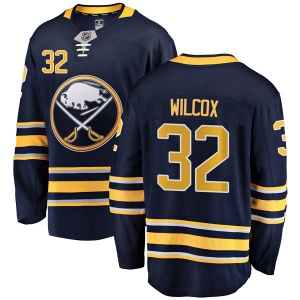 Men's Adam Wilcox Buffalo Sabres Breakaway Home Jersey - Navy Blue