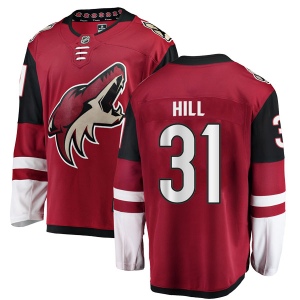 Men's Adin Hill Arizona Coyotes Authentic Home Jersey - Red