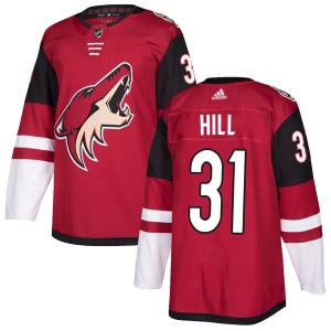 Men's Adin Hill Arizona Coyotes Authentic Maroon Home Jersey