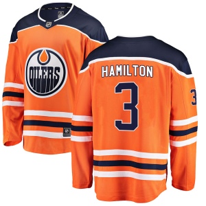 Men's Al Hamilton Edmonton Oilers Authentic r Home Breakaway Jersey - Orange