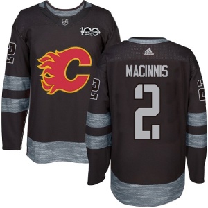 Men's Al MacInnis Calgary Flames Authentic 1917-2017 100th Anniversary Jersey - Black