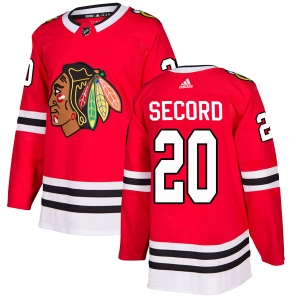 Men's Al Secord Chicago Blackhawks Authentic Home Jersey - Red