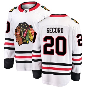 Men's Al Secord Chicago Blackhawks Breakaway Away Jersey - White