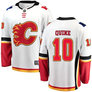 Men's Alan Quine Calgary Flames Breakaway Away Jersey - White