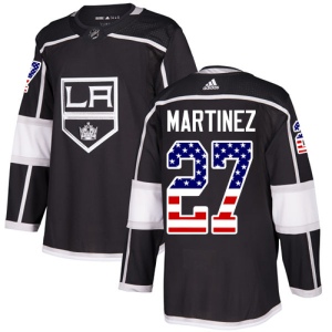 Men's Alec Martinez Los Angeles Kings Authentic USA Flag Fashion Jersey - Black