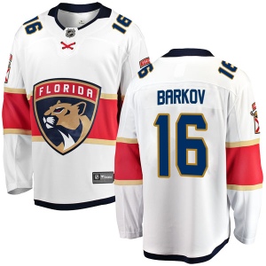 Men's Aleksander Barkov Florida Panthers Breakaway Away Jersey - White