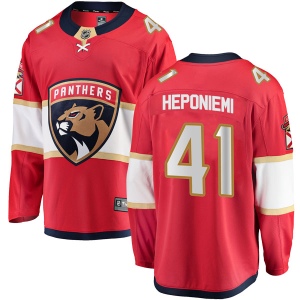 Men's Aleksi Heponiemi Florida Panthers Breakaway Home Jersey - Red