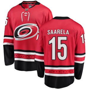 Men's Aleksi Saarela Carolina Hurricanes Breakaway Home Jersey - Red