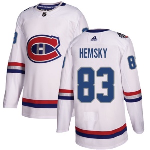 Men's Ales Hemsky Montreal Canadiens Authentic 2017 100 Classic Jersey - White