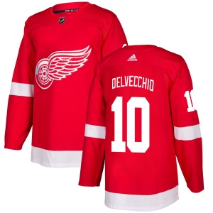 Men's Alex Delvecchio Detroit Red Wings Authentic Jersey - Red