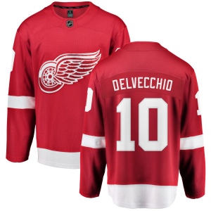 Men's Alex Delvecchio Detroit Red Wings Home Breakaway Jersey - Red