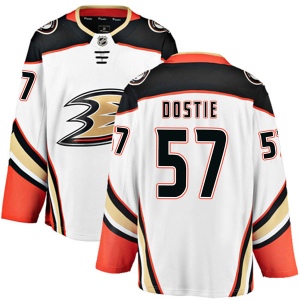 Men's Alex Dostie Anaheim Ducks Authentic Away Jersey - White