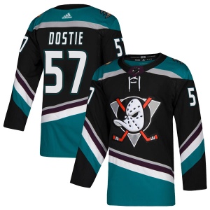 Men's Alex Dostie Anaheim Ducks Authentic Teal Alternate Jersey - Black