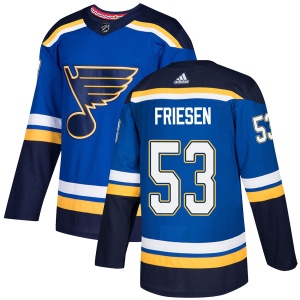 Men's Alex Friesen St. Louis Blues Authentic Home Jersey - Blue