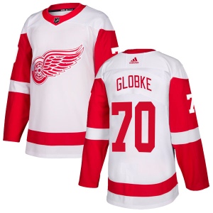 Men's Alex Globke Detroit Red Wings Authentic Jersey - White