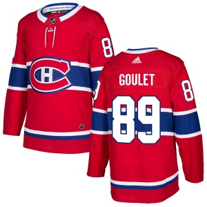 Men's Alex Goulet Montreal Canadiens Authentic Home Jersey - Red