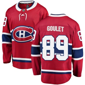 Men's Alex Goulet Montreal Canadiens Breakaway Home Jersey - Red