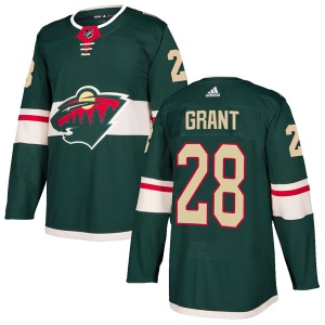 Men's Alex Grant Minnesota Wild Authentic Home Jersey - Green