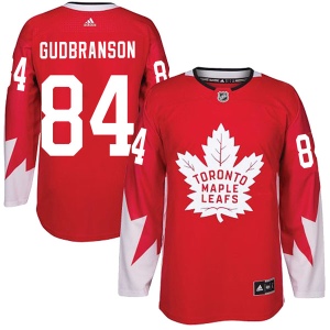 Men's Alex Gudbranson Toronto Maple Leafs Authentic Alternate Jersey - Red